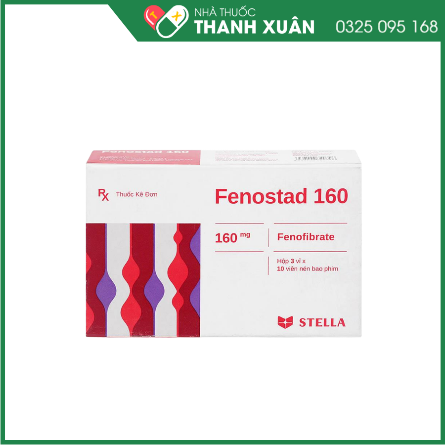 Fenostad 160 điều trị rối loạn mỡ máu